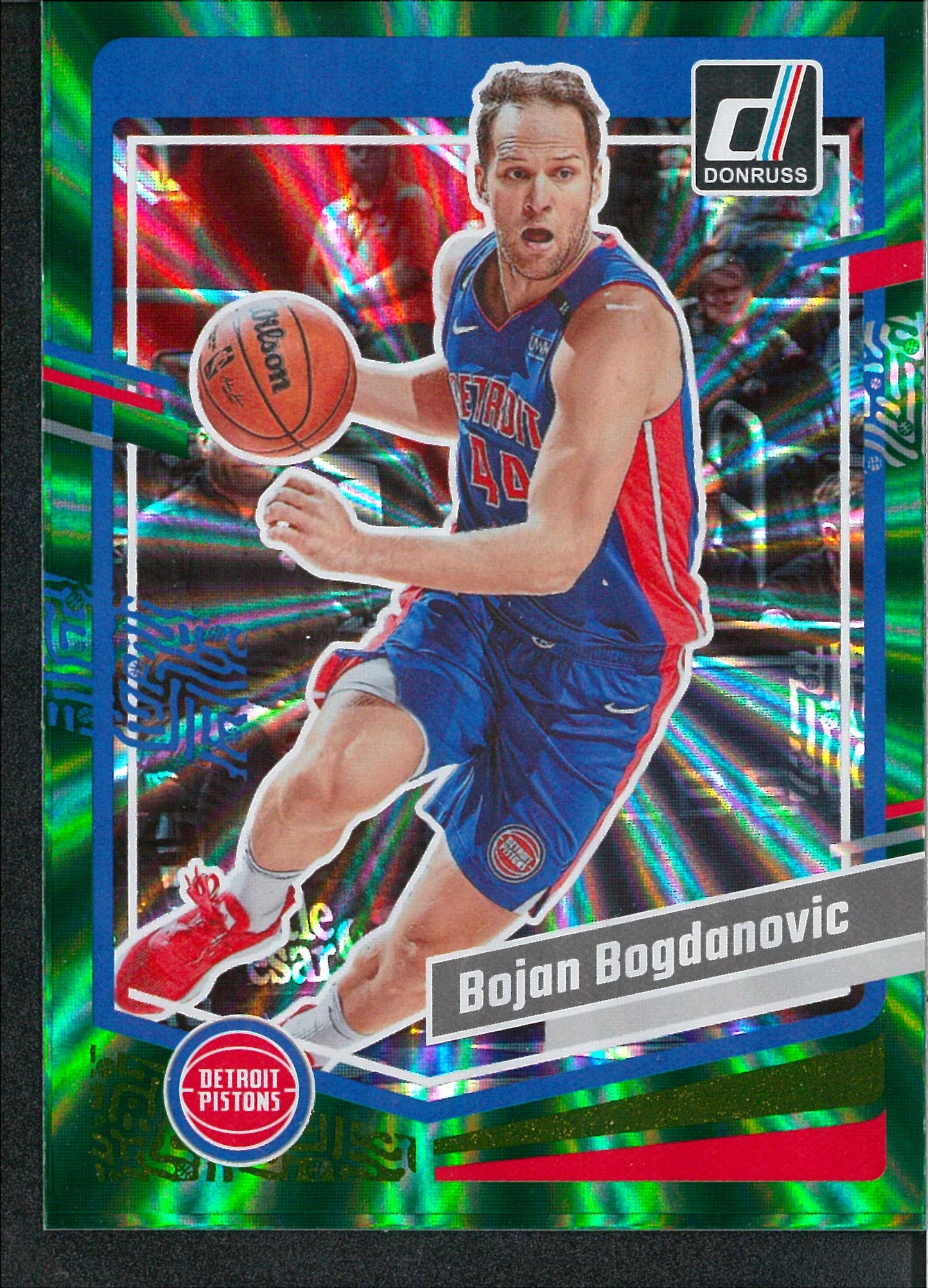 2023/24 Panini Donruss #133 Bojan Bogdanovic Green Laser