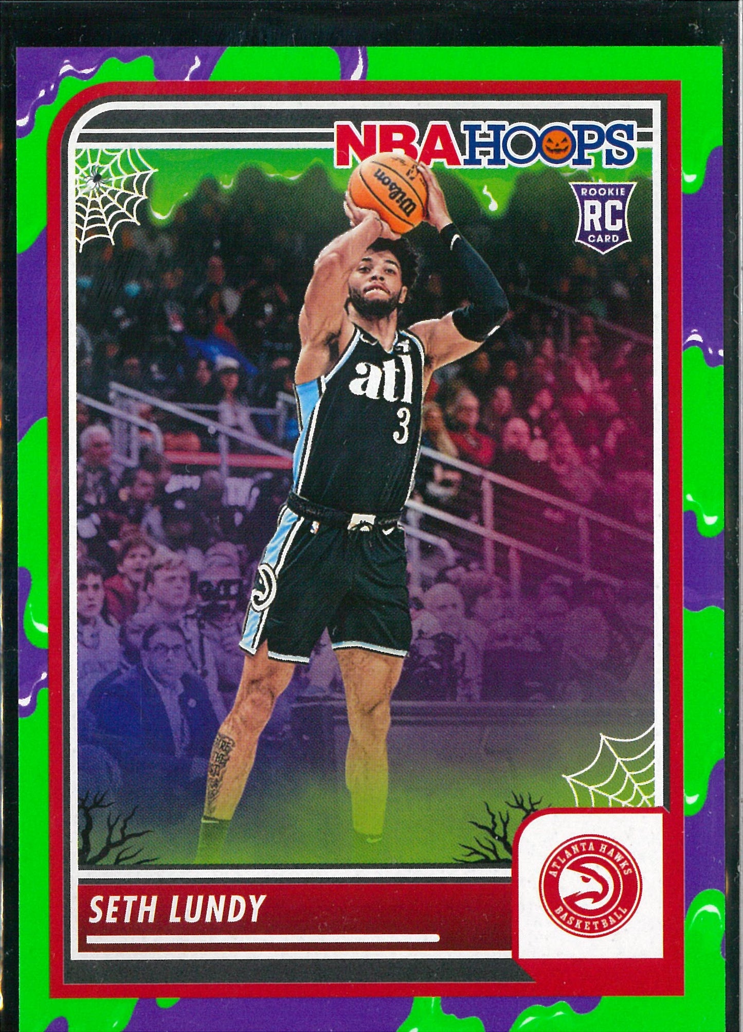 2023/24 Panini Haunted Hoops #206 Seth Lundy Slime
