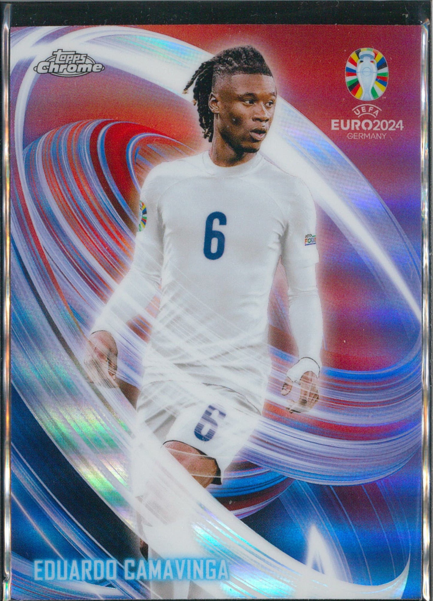 2024 Topps Chrome Euro #NN-6 Eduardo Camavinga Neon Nations