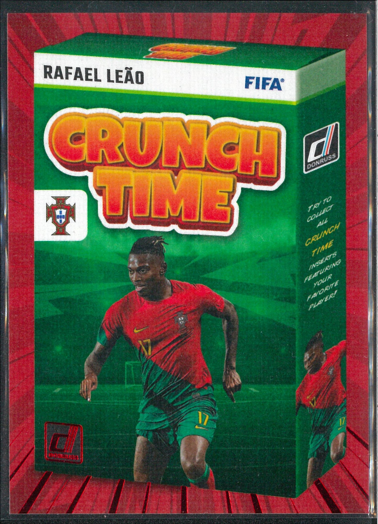 2023/24 Panini Donruss #3 Rafael Leao Crunch Time Red