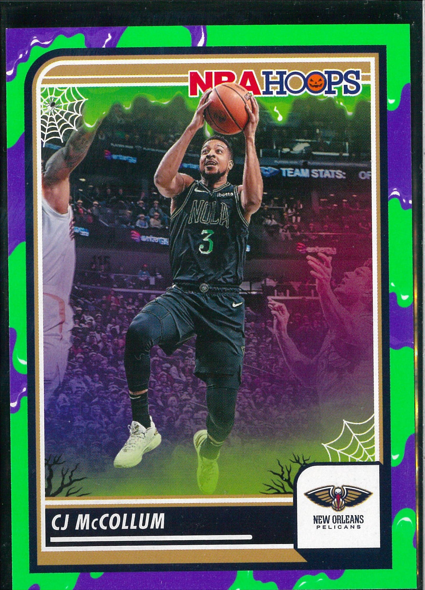 2023/24 Panini Haunted Hoops #172 CJ McCollum JR Slime