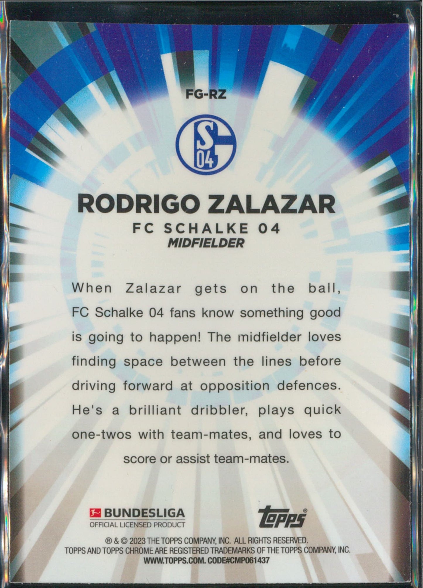 2023 Topps Chrome #FG-RZ Rodrigo Zalazar Flash Of Genius