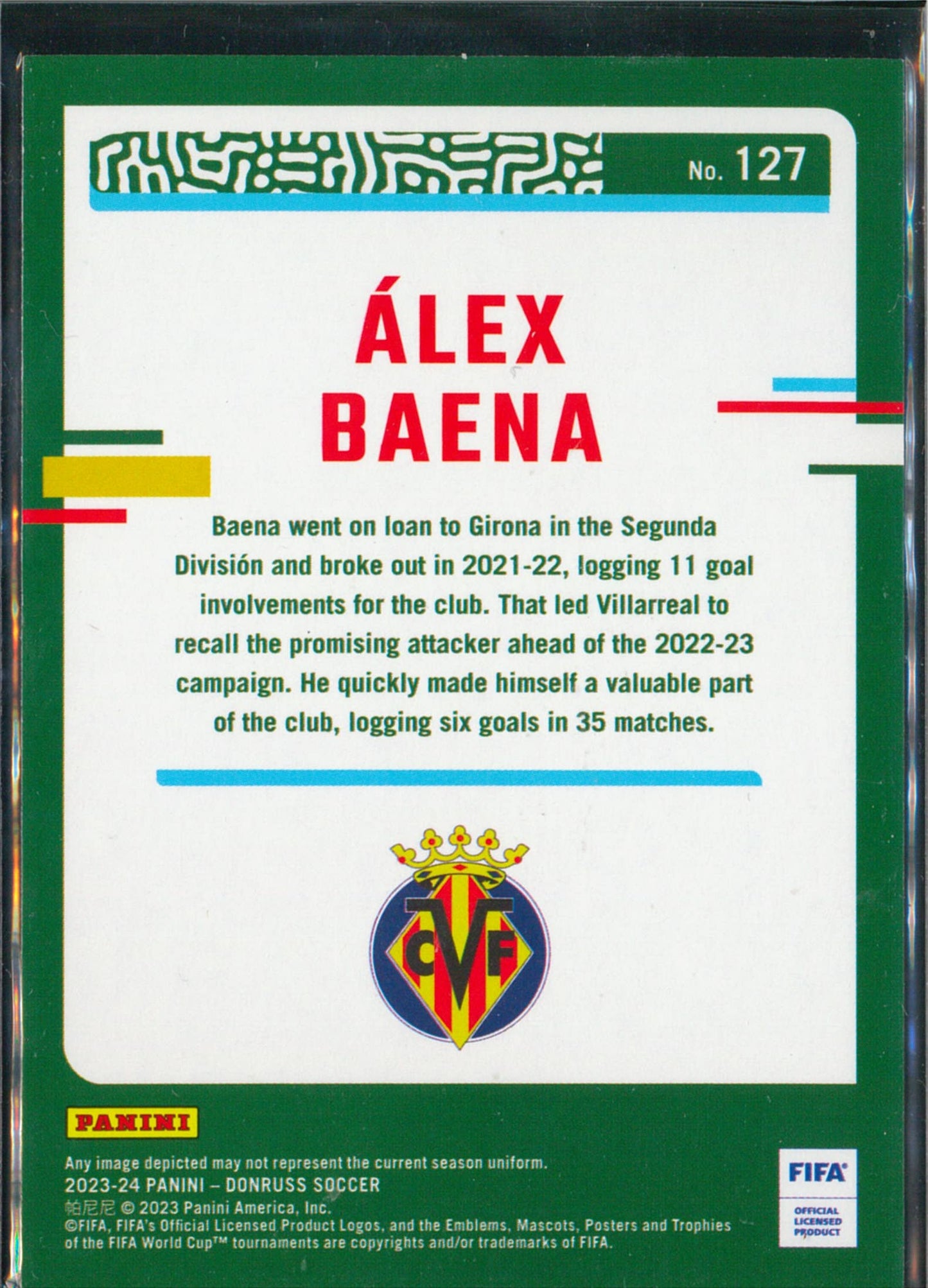 2023/24 Panini Donruss #127 Alex Baena Silver