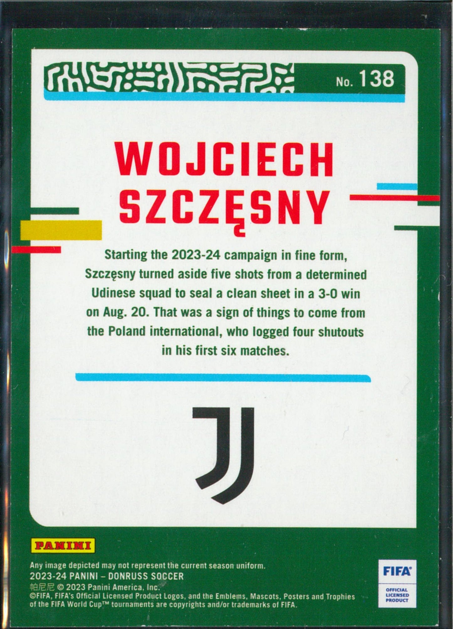 2023/24 Panini Donruss #138 Wojciech Szczesny Silver