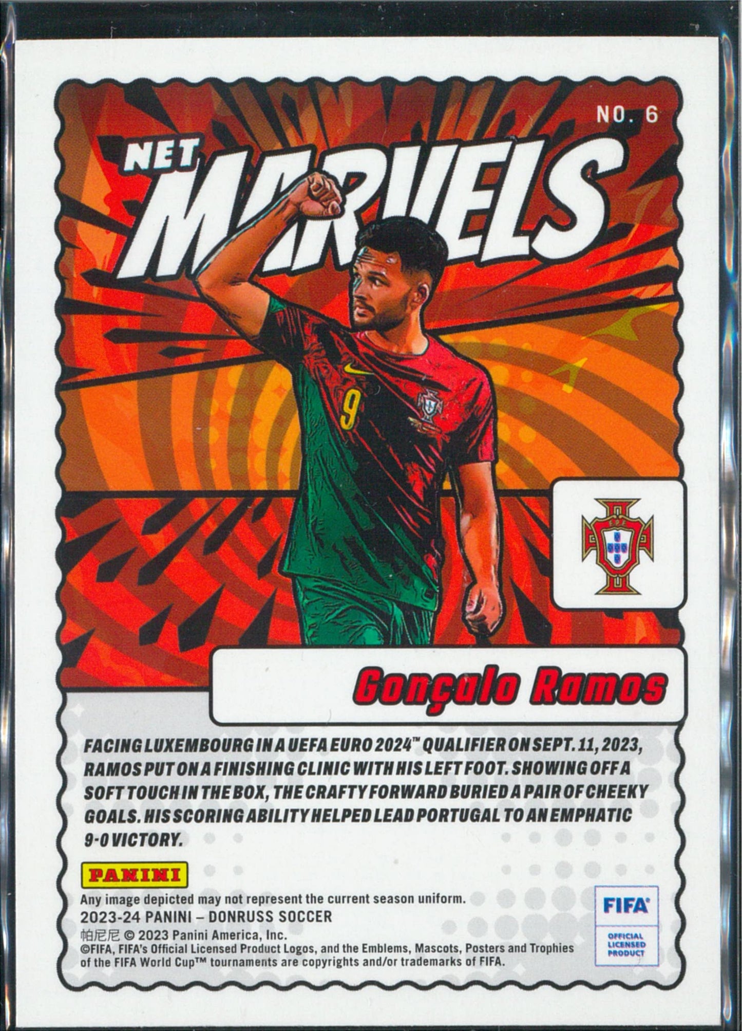 2023/24 Panini Donruss #6 Goncalo Ramos Net Marvels
