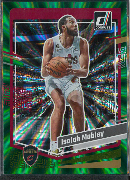 2023/24 Panini Donruss #66 Isaiah Mobley Green Laser
