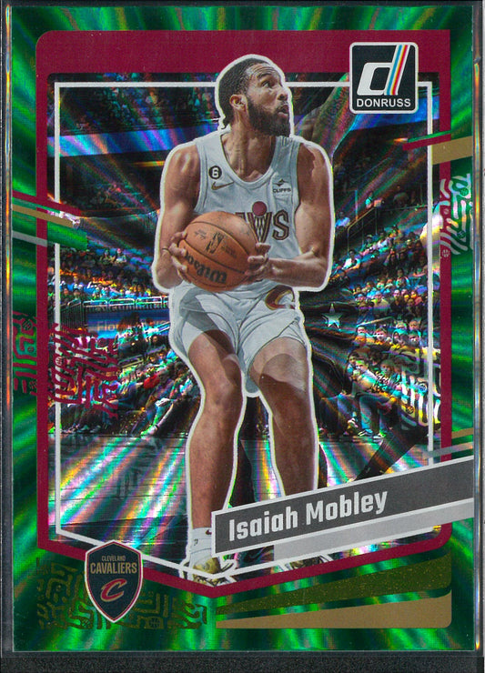 2023/24 Panini Donruss #66 Isaiah Mobley Green Laser