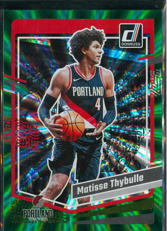 2023/24 Panini Donruss #52 Matisse Thybulle Green Laser
