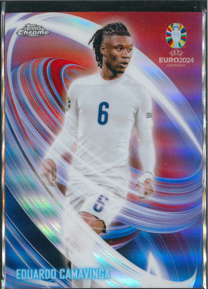 2024 Topps Chrome Euro #NN-6 Eduardo Camavinga Neon Nations