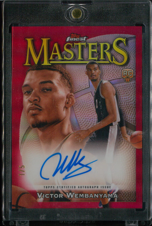 2023/24 Topps Finest #MA-VW Victor Wembanyama Masters Autograph Red /5
