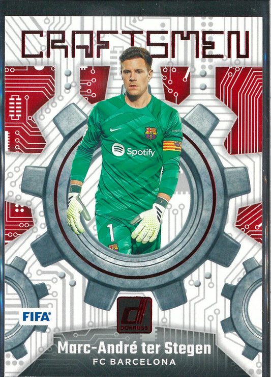 2023/24 Panini Donruss #5 Marc-Andre ter Stegen Craftsmen Red