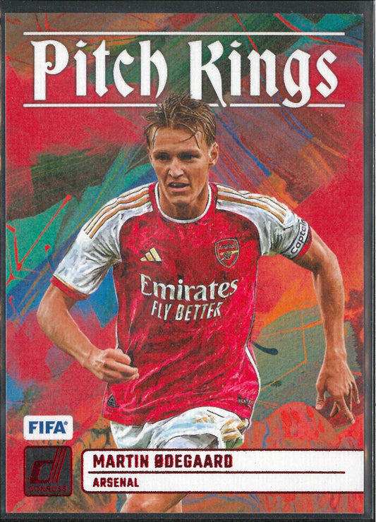 2023/24 Panini Donruss #5 Martin Odegaard Pitch Kings Red