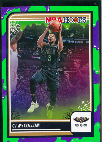 2023/24 Panini Haunted Hoops #172 CJ McCollum JR Slime