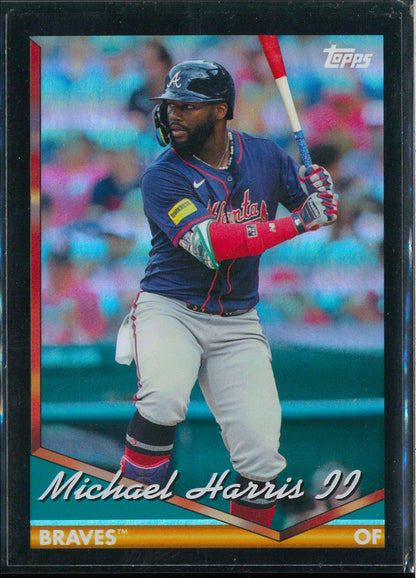 2024 Topps Archives #249 Michael Harris II Black Foilboard