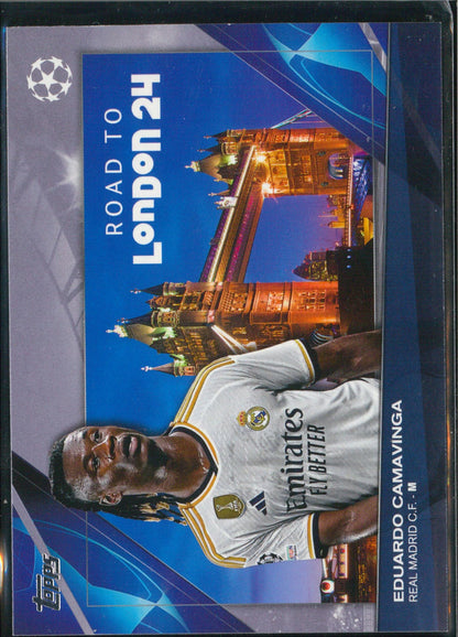 2023/24 Topps Flagship #RF-19 Eduardo Camavinga Road To London