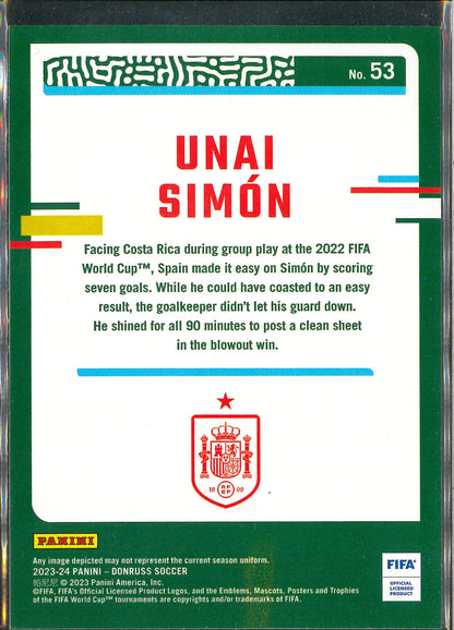 2023/24 Panini Donruss #53 Unai Simon Diamond