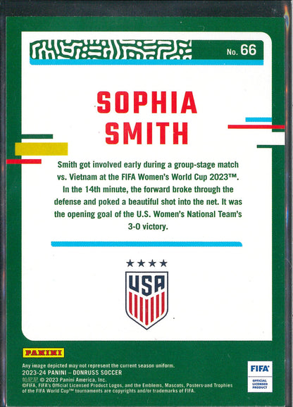 2023/24 Panini Donruss #66 Sophia Smith Diamond